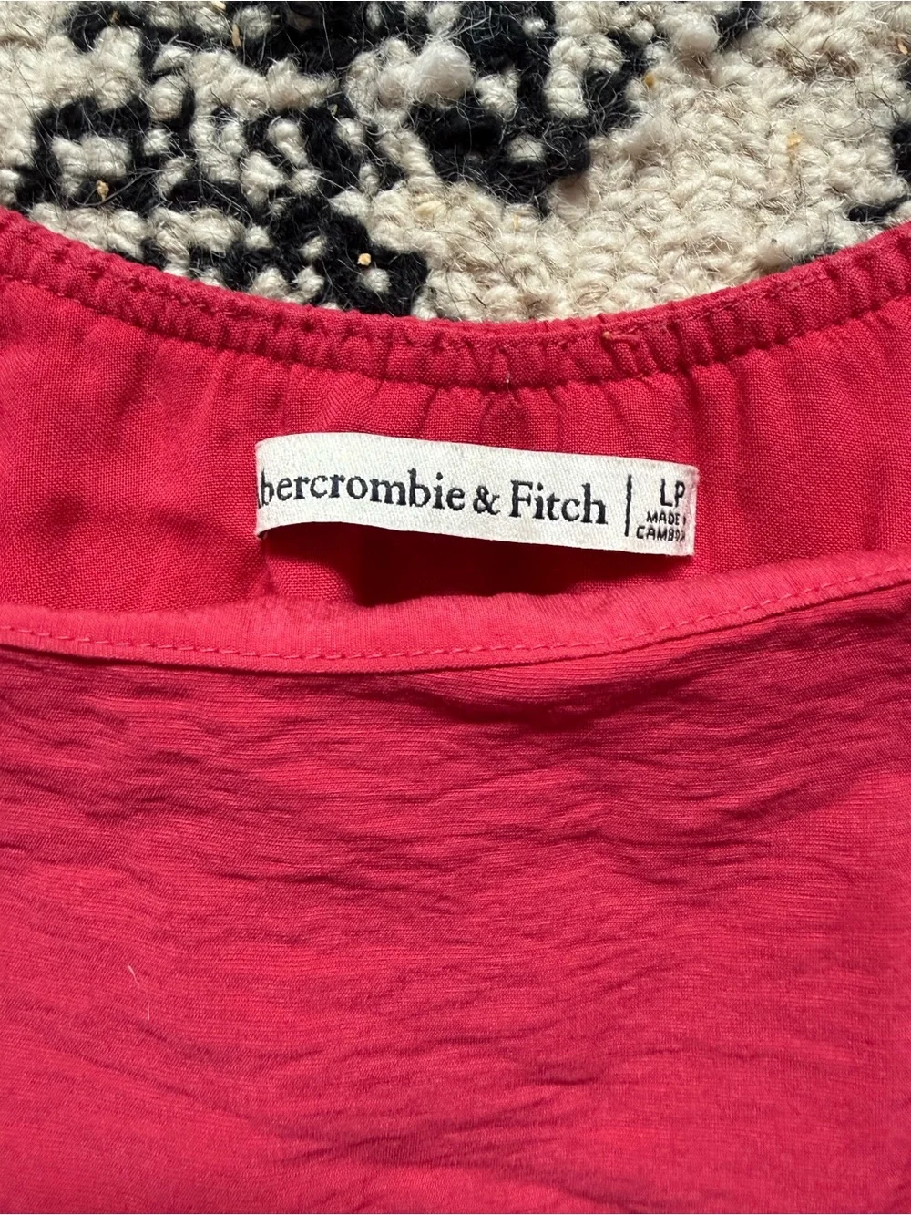 Abercrombie Trapeze Hot Pink Tiered Sundress with Spaghetti Straps